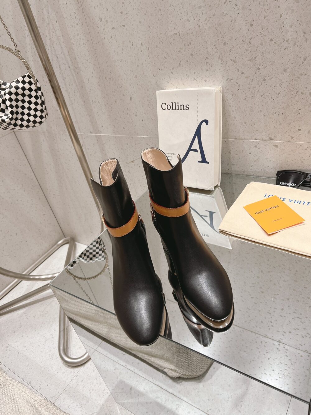 Alternative view of LOUIS VUITTON PARISIENNE ANKLE BOOT BLACK 1AC8GO