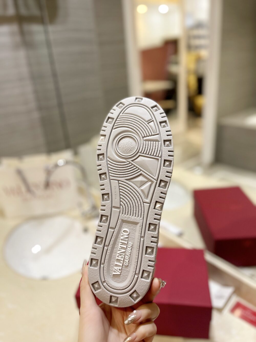 Alternative view of VALENTINO GARAVANI FREEDOTS LOW TOP SNEAKER IN CALFSKIN BLUE 4Y2S0H43RDG FC6