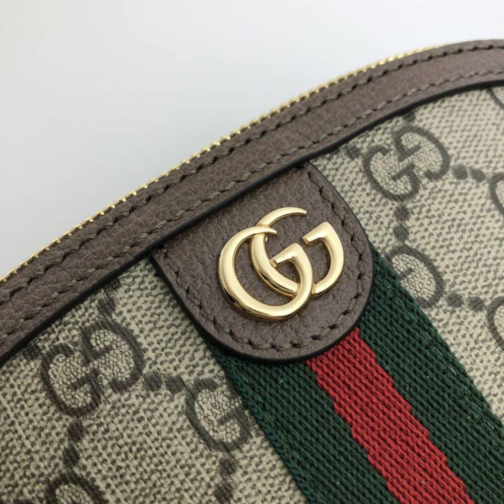 GUCCI OPHIDIA GG COSMETIC POUCH BROWN - Image 6