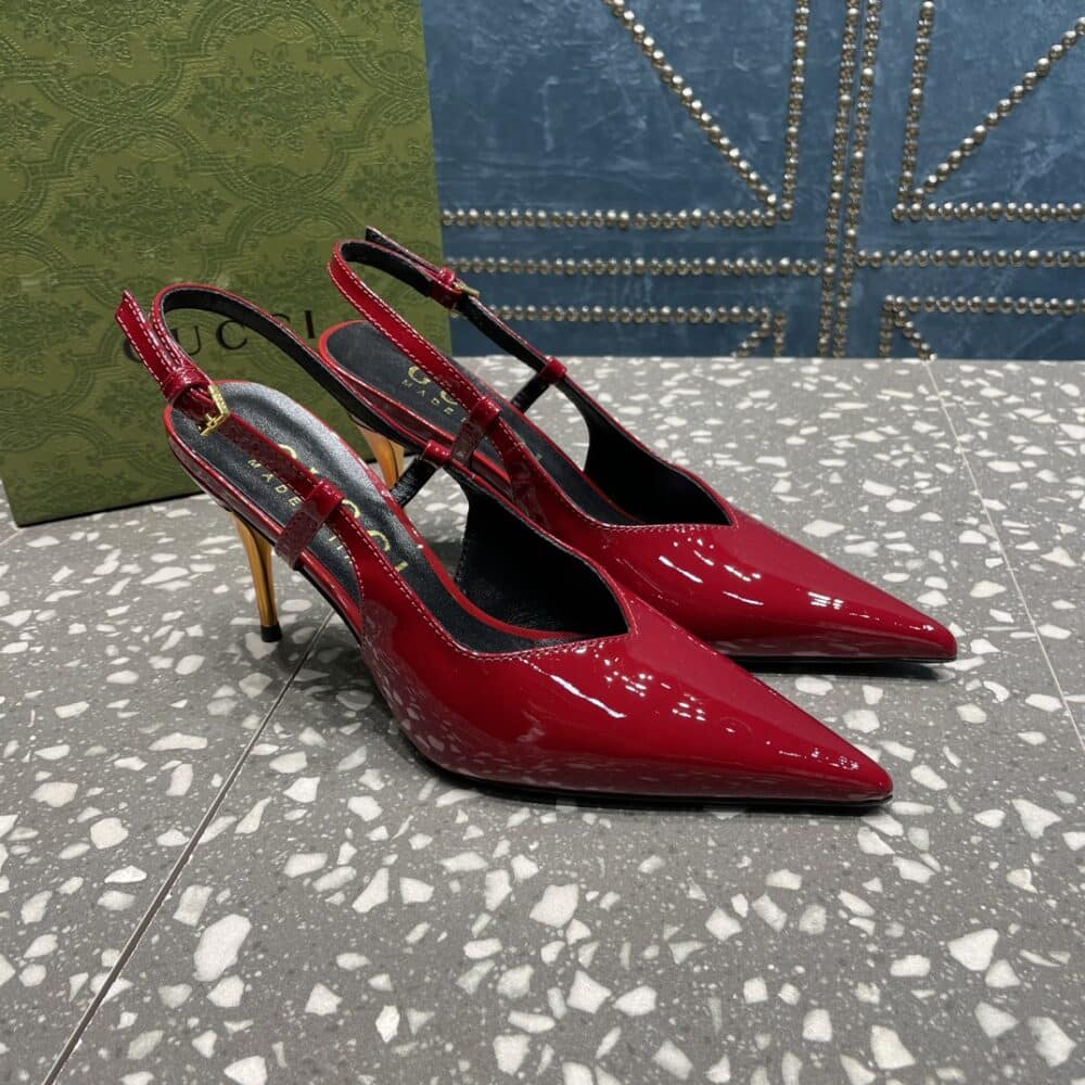 GUCCI WOMEN'S PLATFORM PUMP RED - Image 3