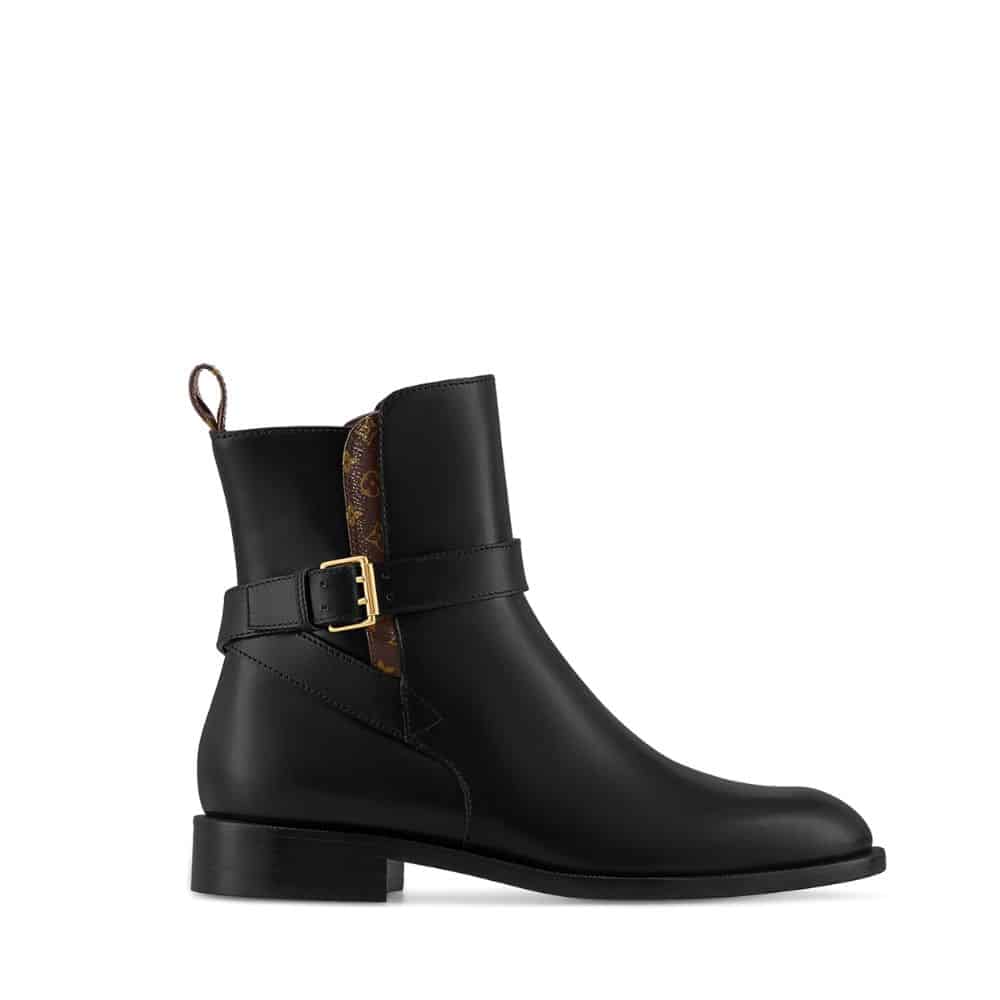 LOUIS VUITTON BOOTSY ANKLE BOOT BLACK 1ABUB4