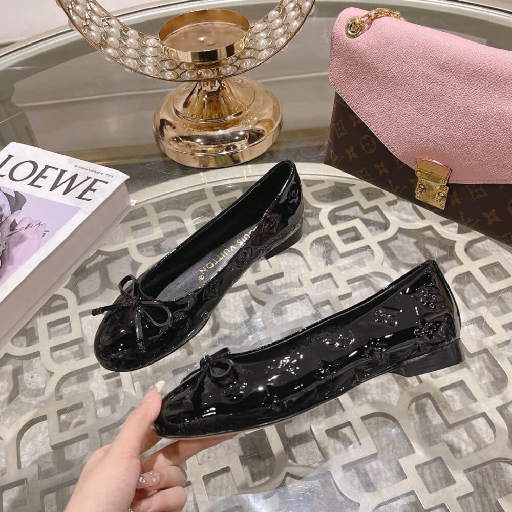 LOUIS VUITTON NINA FLAT BALLERINA BLACK - Image 7