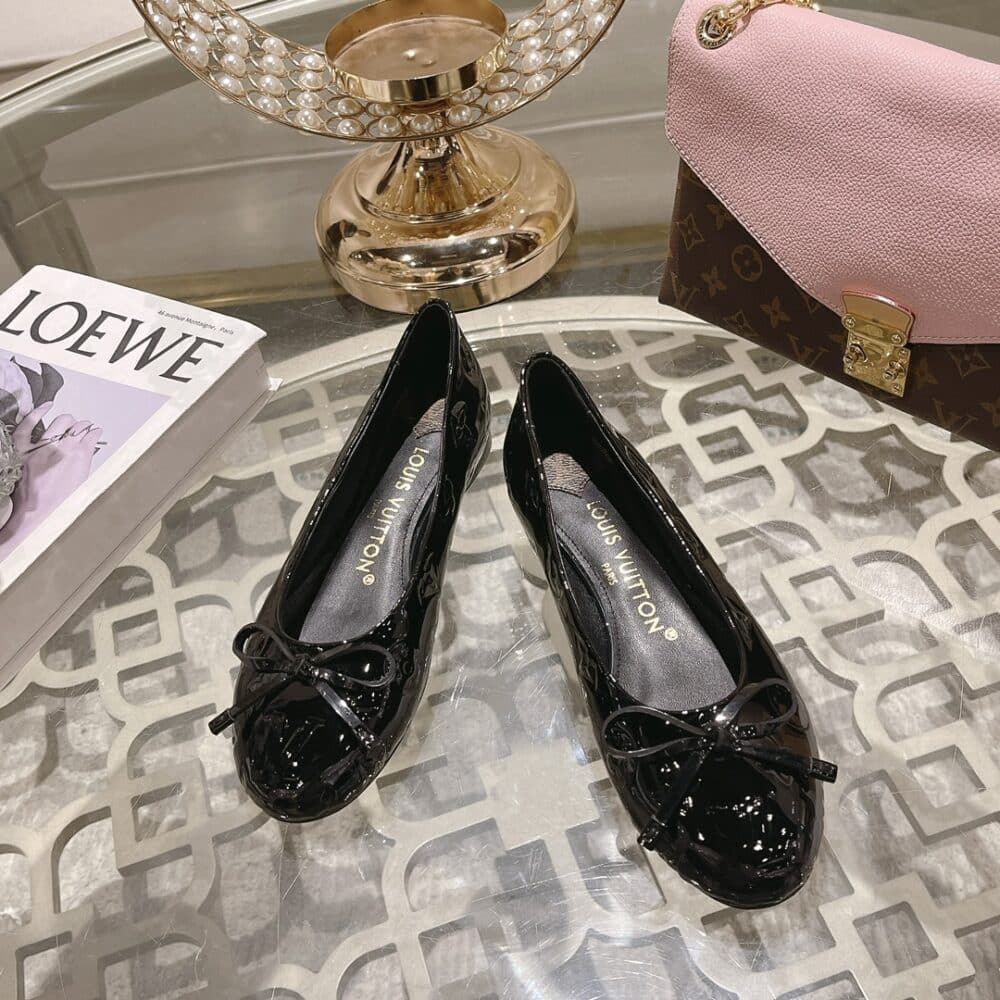 LOUIS VUITTON NINA FLAT BALLERINA BLACK - Image 6