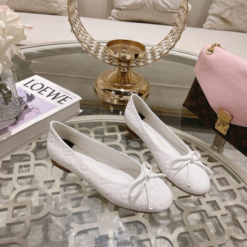 LOUIS VUITTON NINA FLAT BALLERINA WHITE - Image 7