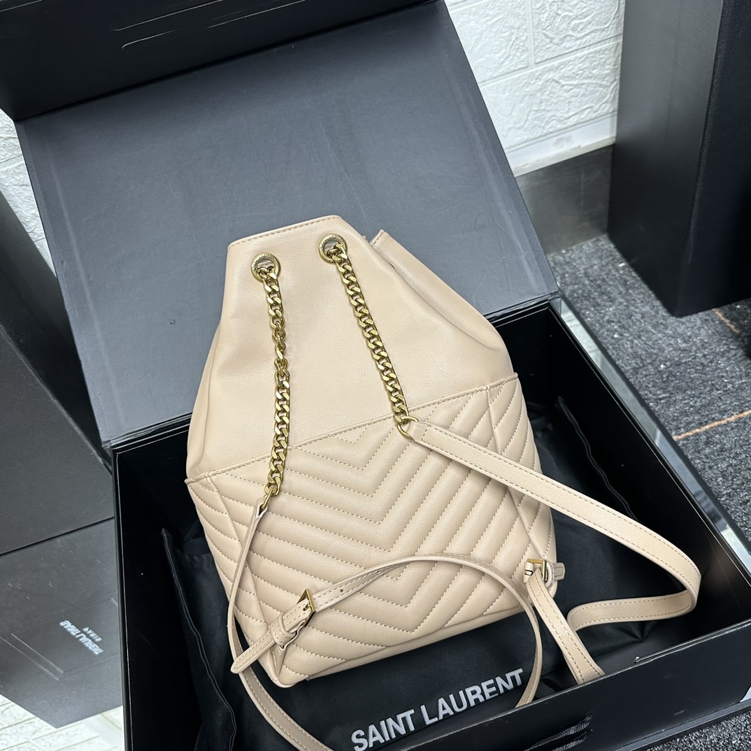 SAINT LAURENT JOE BACKPACK IN BEIGE 29CM 6726091EL079207 - Image 4