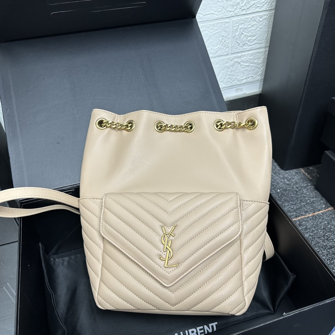 SAINT LAURENT JOE BACKPACK IN BEIGE 29CM 6726091EL079207 - Image 5