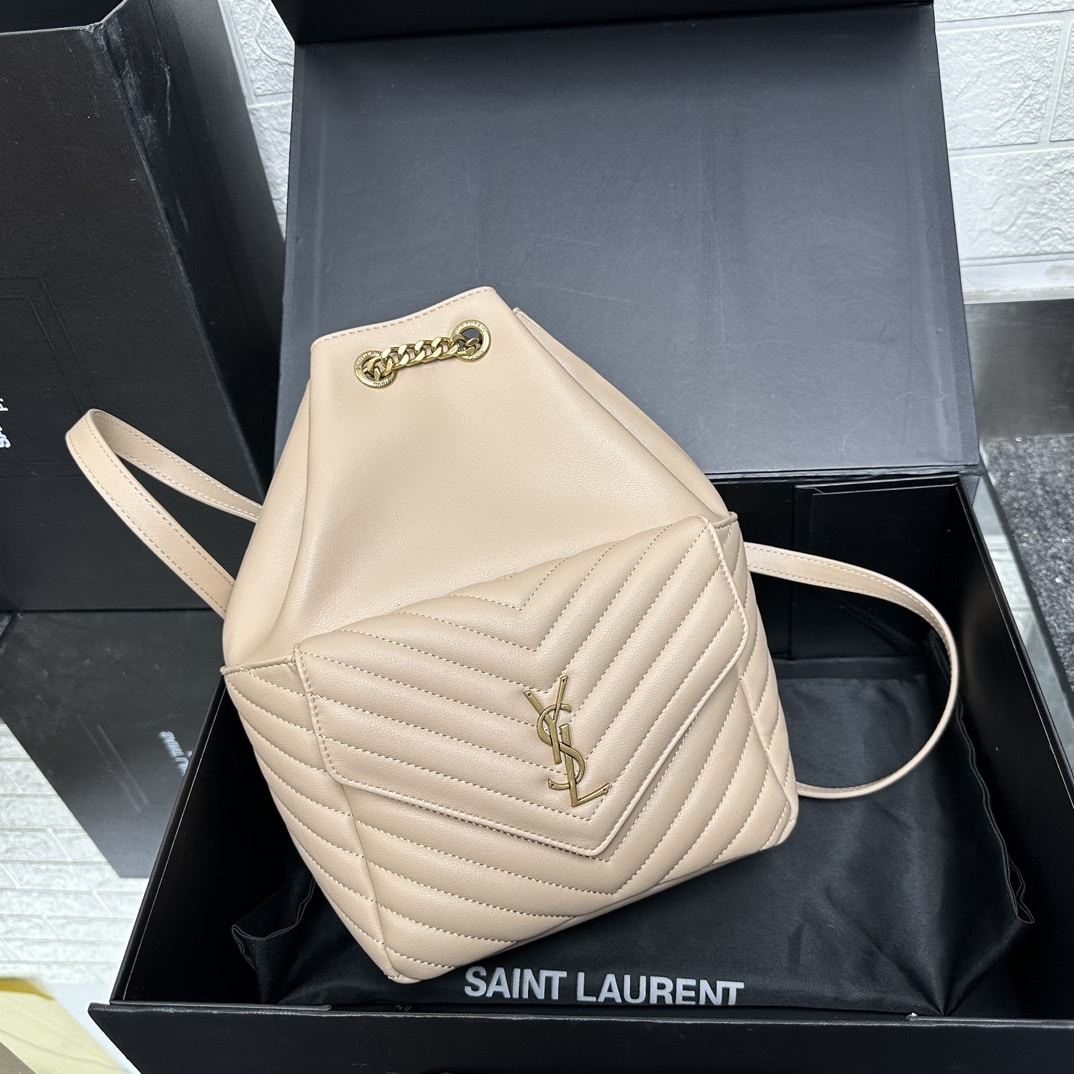 SAINT LAURENT JOE BACKPACK IN BEIGE 29CM 6726091EL079207 - Image 6