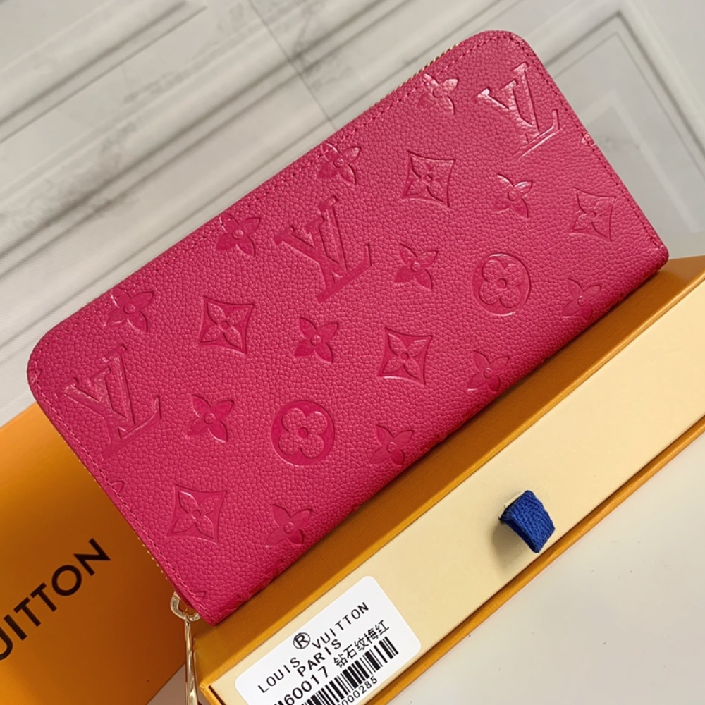LOUIS VUITTON ZIPPY WALLET MONOGRAM DARK PINK 19CM M83639 - Image 4