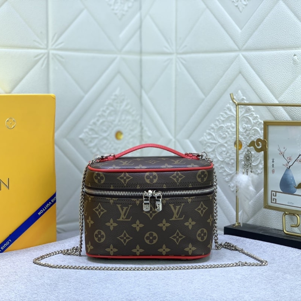 Alternative view of LOUIS VUITTON NICE MINI MONOGRAM CANVAS RED 20CM M46766
