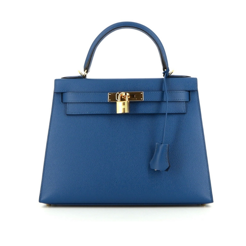 HERMÈS BIRKIN B25 TOGO BLUE 25CM