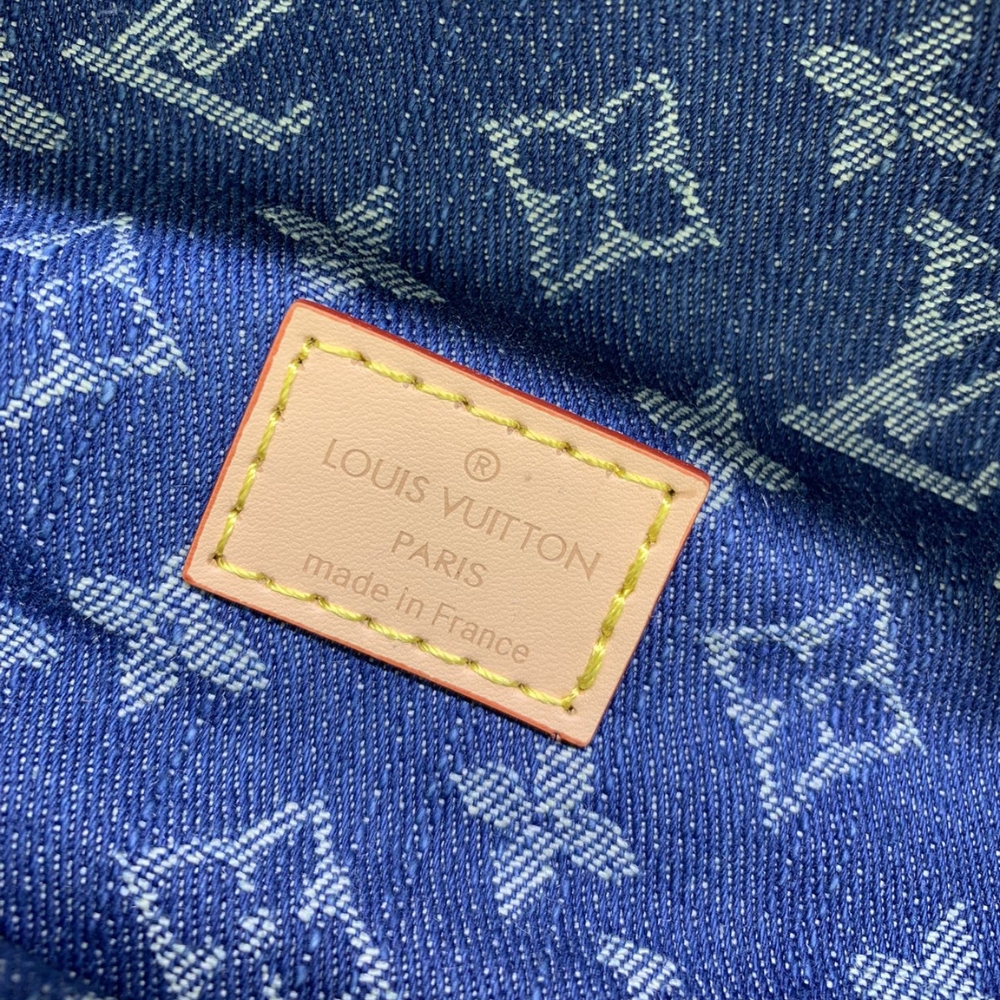 LOUIS VUITTON BUMBAG HIGH RISE DENIM BLUE 38CM M46837 - Image 8
