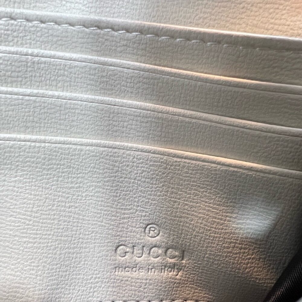 GUCCI JACKIE 1961 CONTINENTAL CHAIN WALLET GG BROWN 19CM 652681 HUHHG 9794 - Image 5