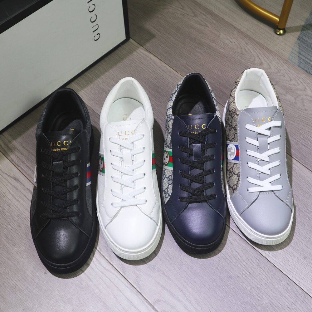 GUCCI GG SUPREME NAVY BLUE SNEAKER GG WITH WEB - Image 9