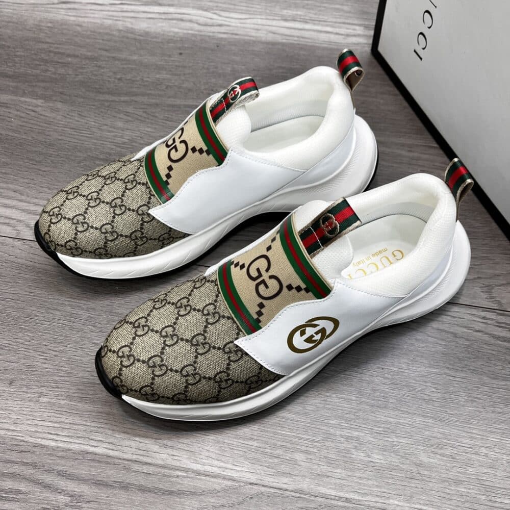 GUCCI SNEAKER GG CANVAS BEIGE WHITE - Image 4