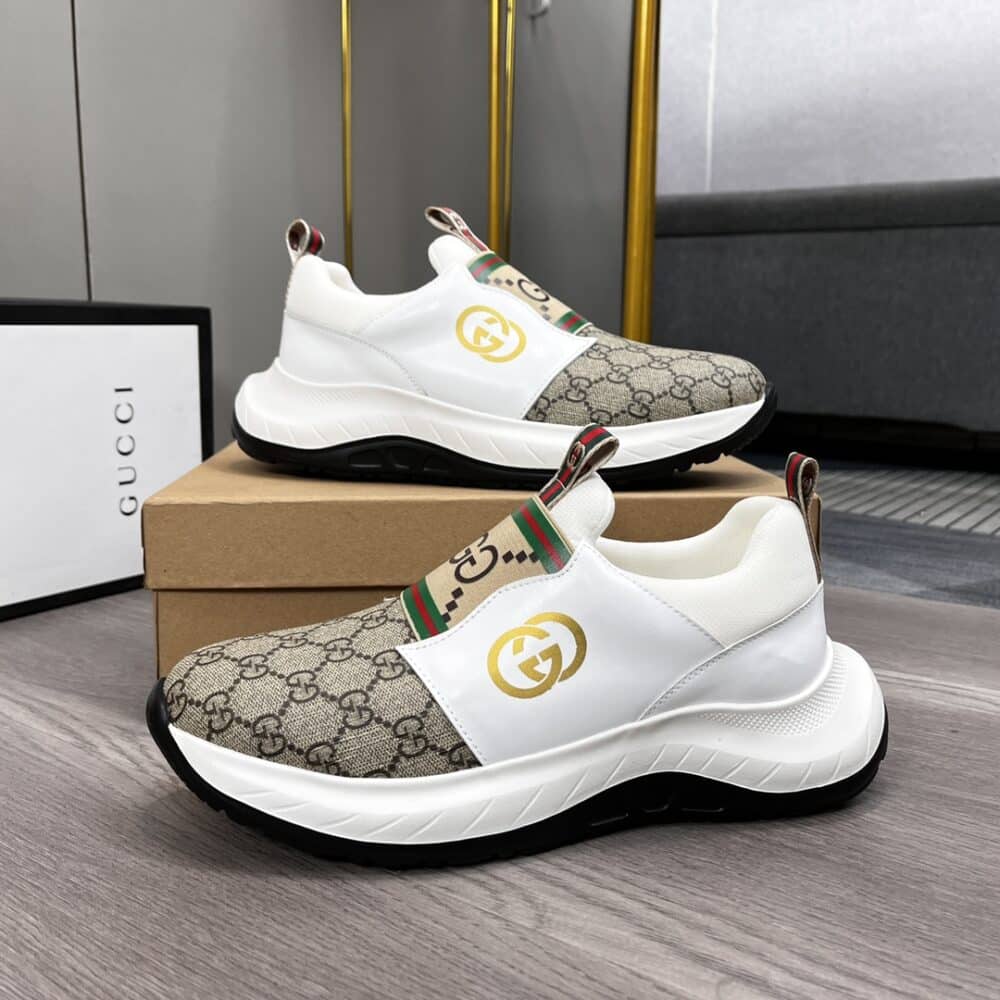 GUCCI SNEAKER GG CANVAS BEIGE WHITE - Image 5