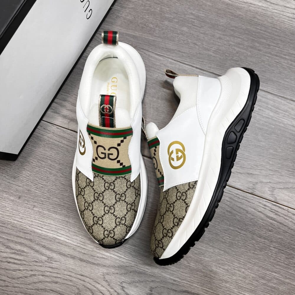 GUCCI SNEAKER GG CANVAS BEIGE WHITE - Image 6