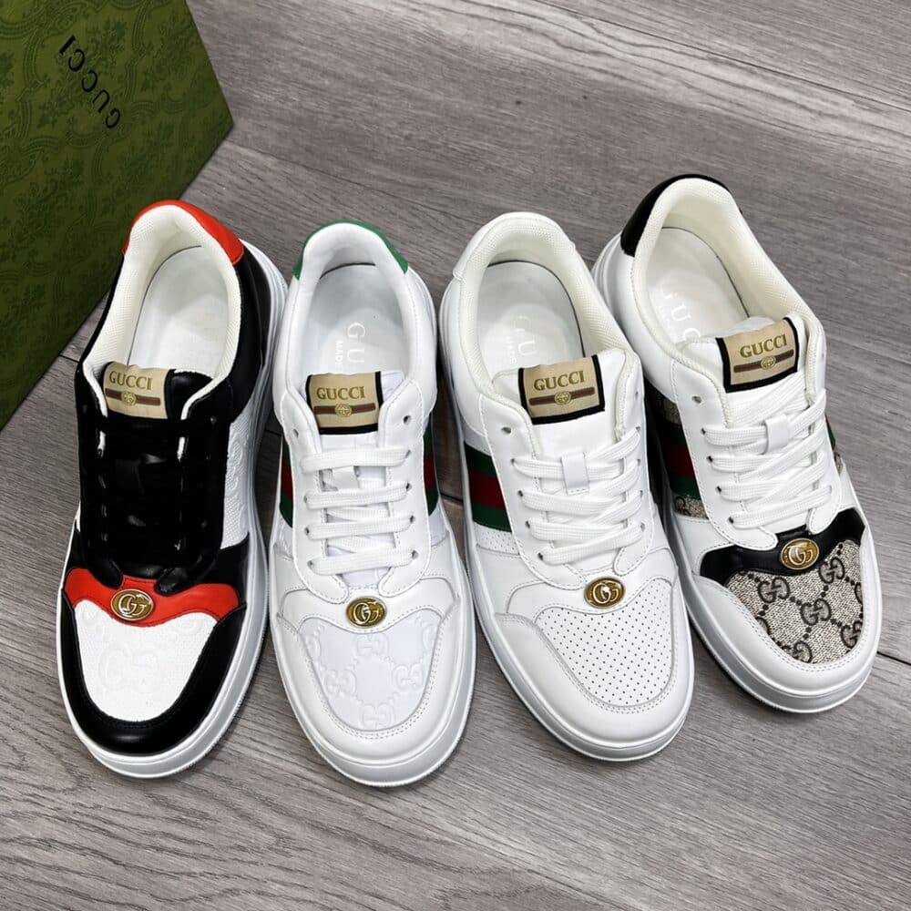 GUCCI SCREENER SNEAKER WITH WEB WHITE - Image 8