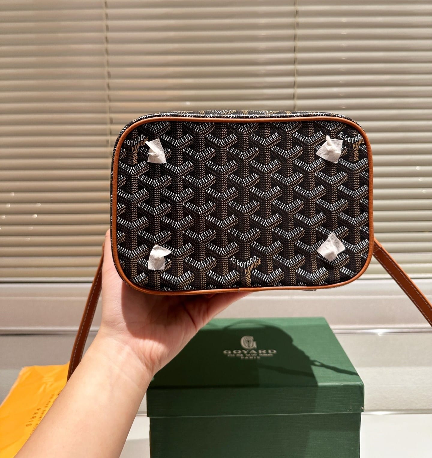 GOYARD MUSE VANITY CASE BLACK TAN 20CM MUSEVAPMLTY01CL03P - Image 7