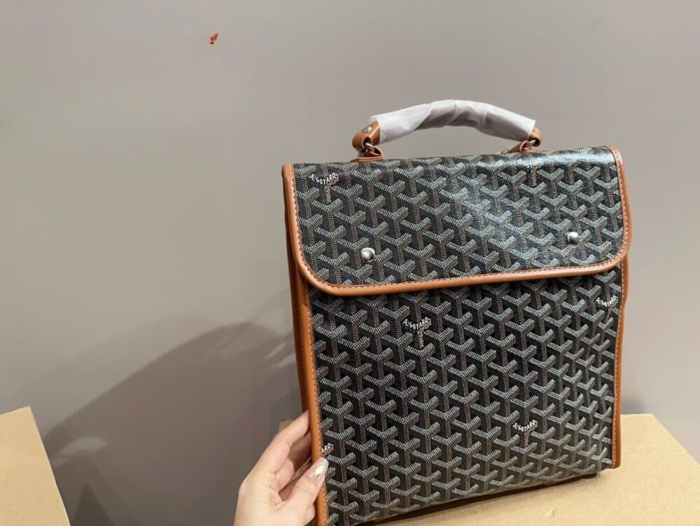 GOYARD SAINT LÉGER BACKPACK BLACK TAN 36CM STLEGEMMLTY01CG03P - Image 8