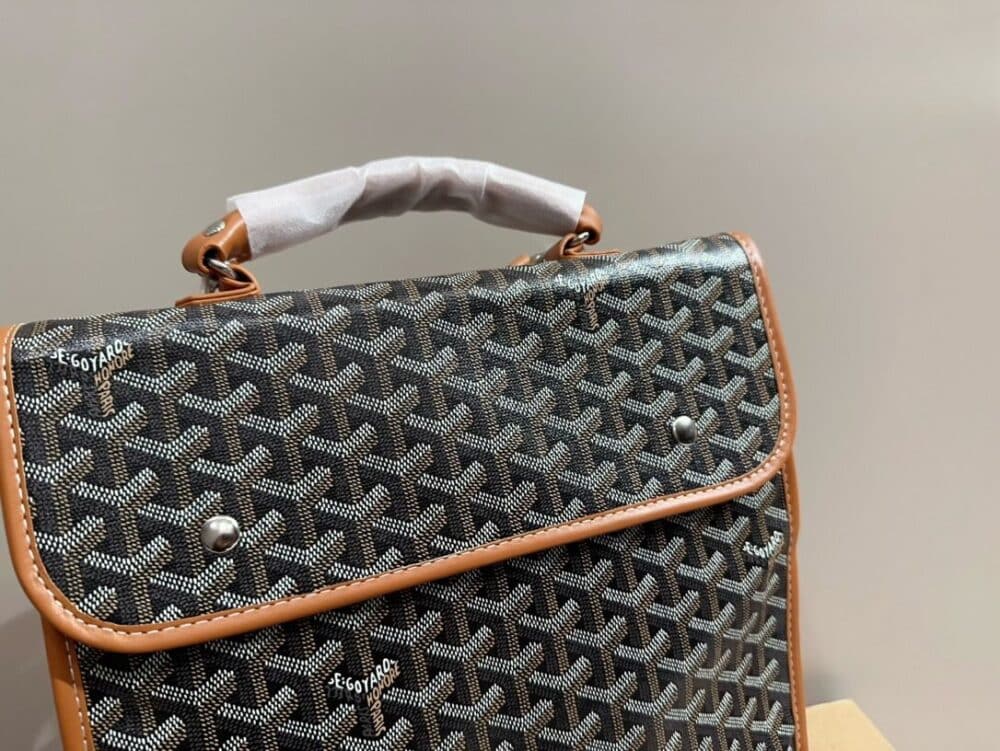 GOYARD SAINT LÉGER BACKPACK BLACK TAN 36CM STLEGEMMLTY01CG03P - Image 9