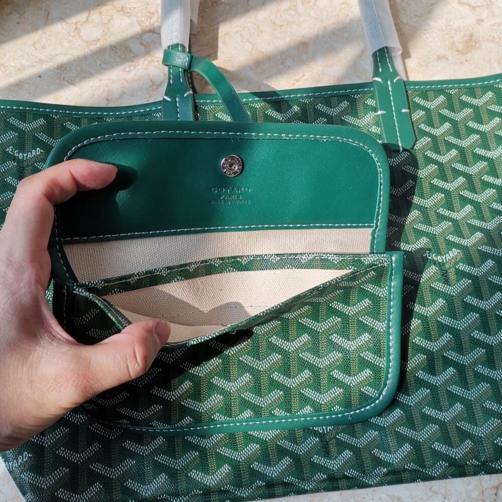GOYARD ANJOU PM BAG GREEN 40CM ANJOUSPMLCG09TY09P - Image 6