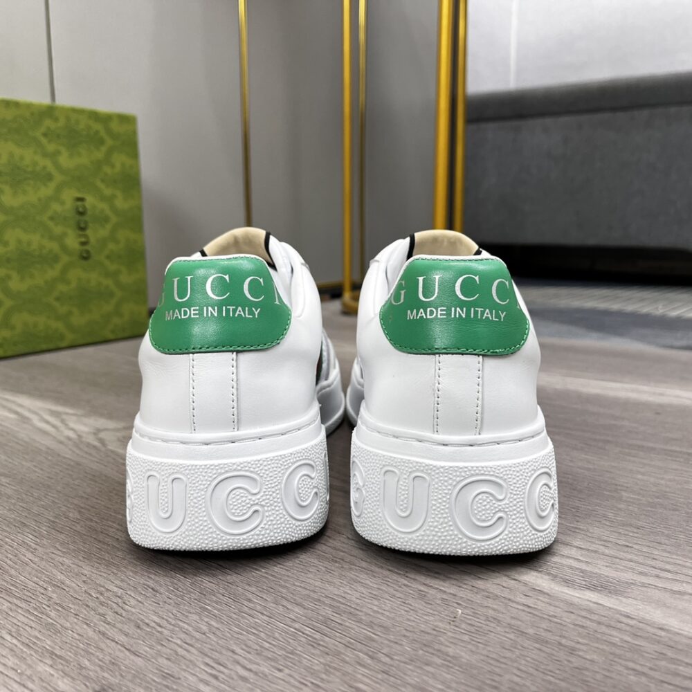 GUCCI SCREENER SNEAKER WITH WEB WHITE - Image 9