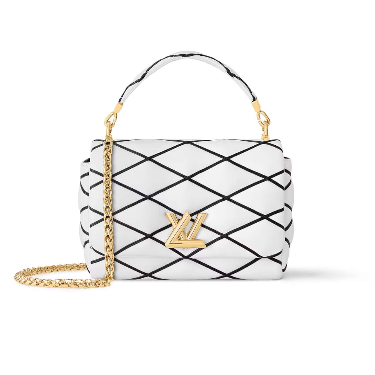 LOUIS VUITTON GO 14 MM WHITE BLACK 22CM M22890