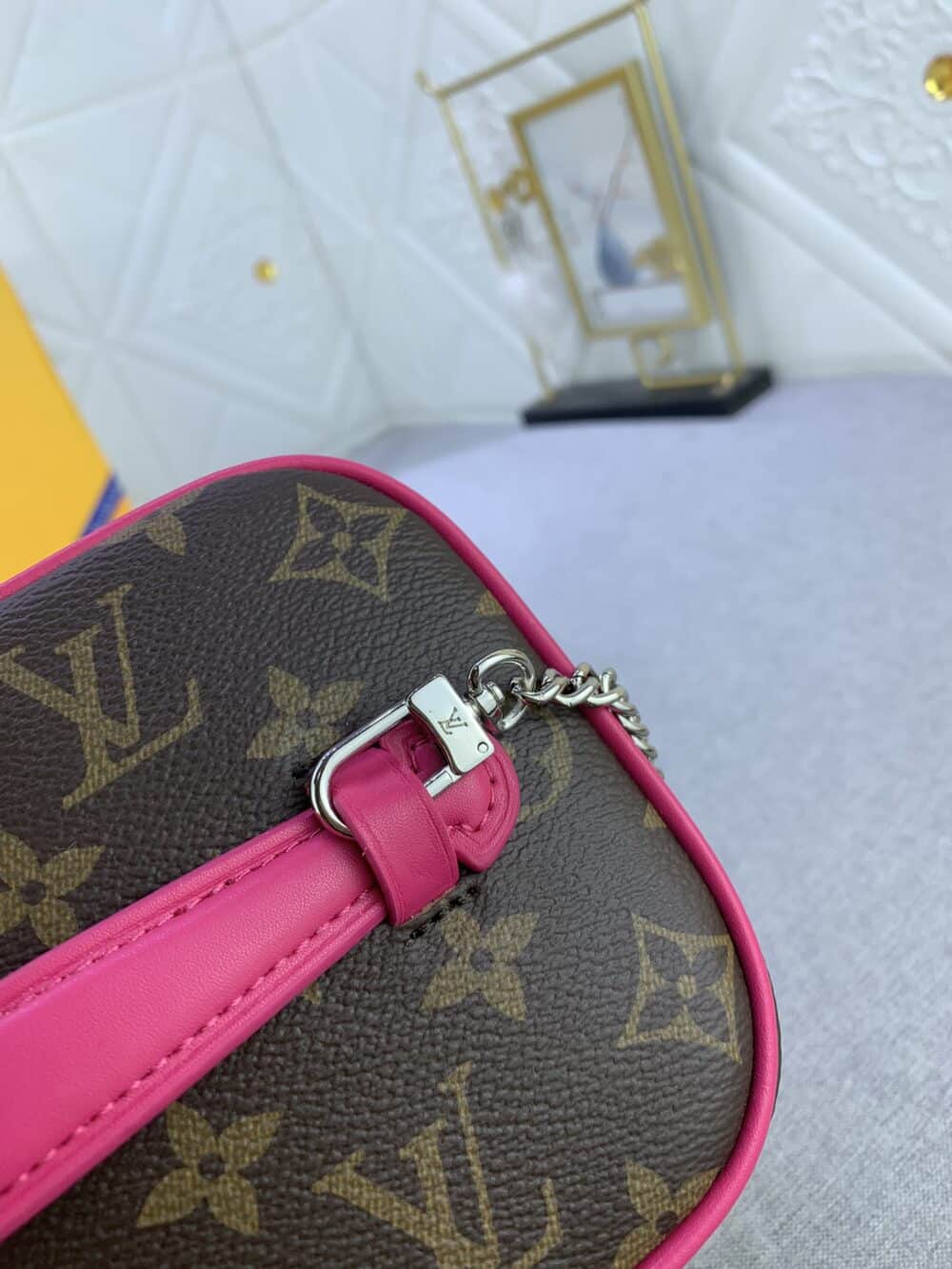 LOUIS VUITTON NICE MINI MONOGRAM CANVAS PINK 20CM M46767 - Image 5
