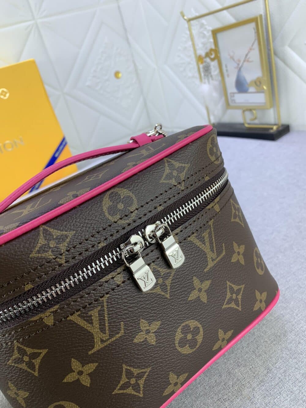 LOUIS VUITTON NICE MINI MONOGRAM CANVAS PINK 20CM M46767 - Image 6