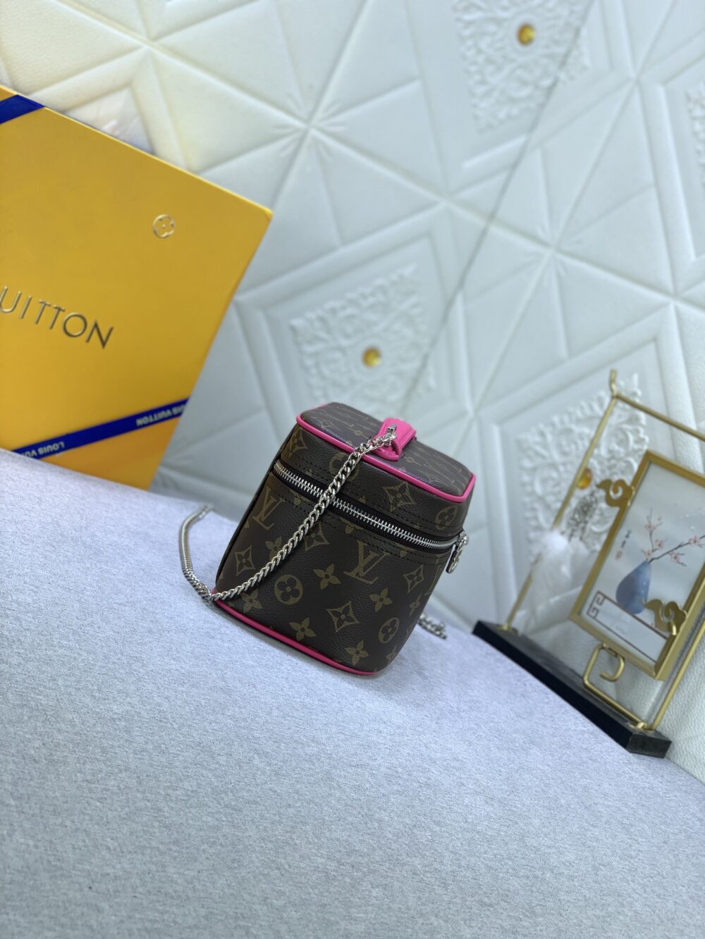 LOUIS VUITTON NICE MINI MONOGRAM CANVAS PINK 20CM M46767 - Image 7