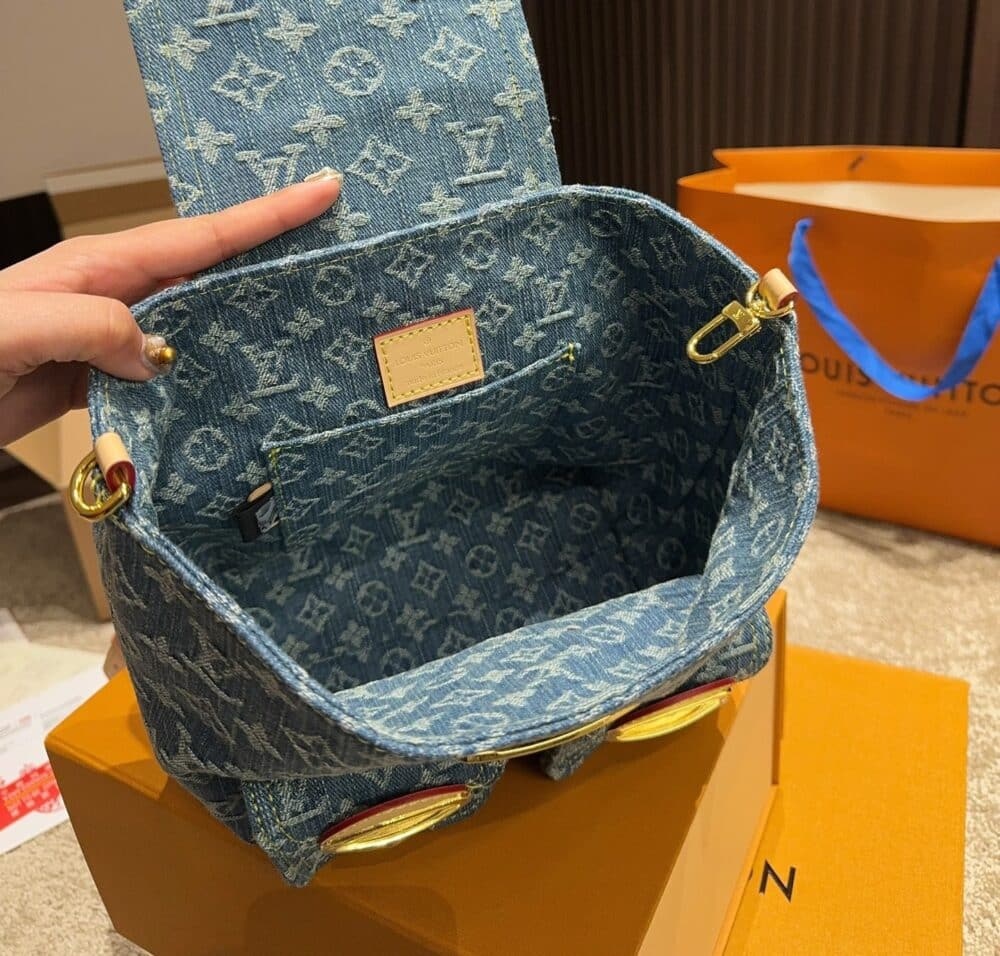 LOUIS VUITTON BACKPACK VENICE DENIM BLUE 20CM M46836 - Image 8