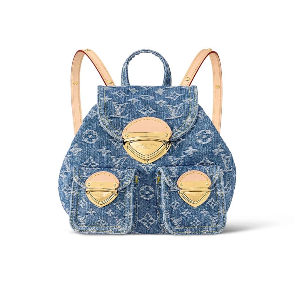 LOUIS VUITTON BACKPACK VENICE DENIM BLUE 20CM M46836