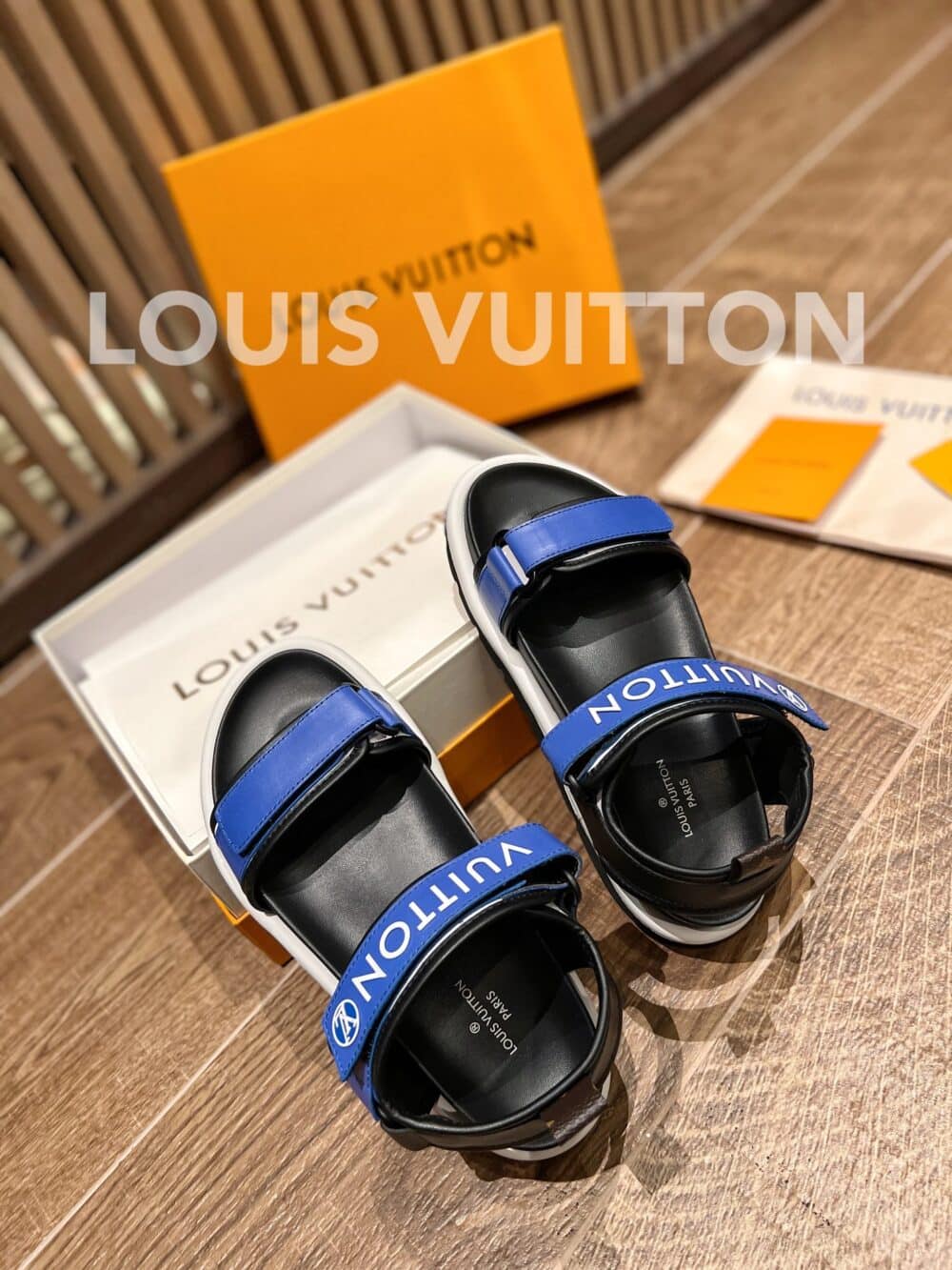 LOUIS VUITTON POOL PILLOW COMFORT SANDALS BLUE 1A9OCU - Image 5