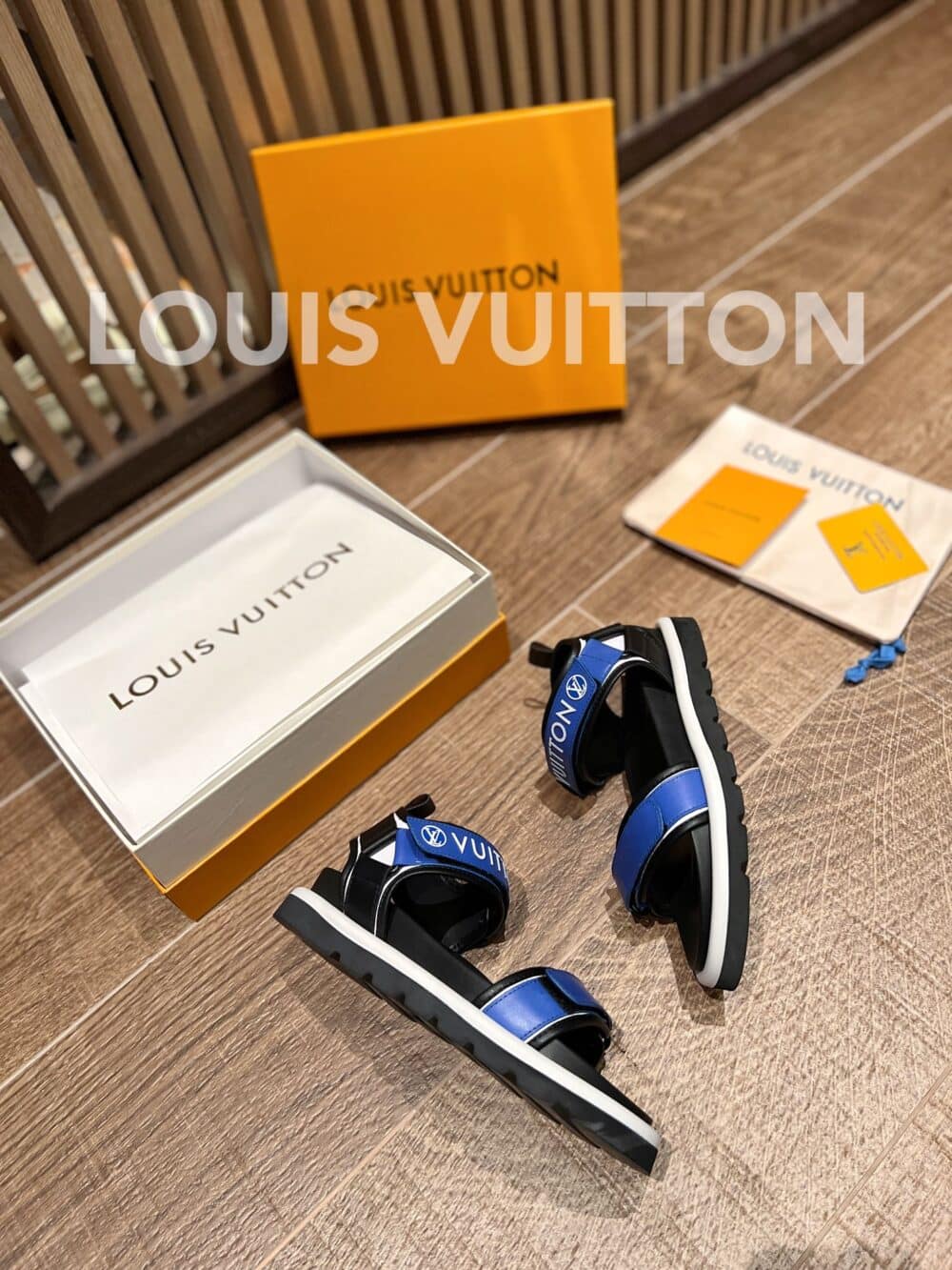 LOUIS VUITTON POOL PILLOW COMFORT SANDALS BLUE 1A9OCU - Image 8
