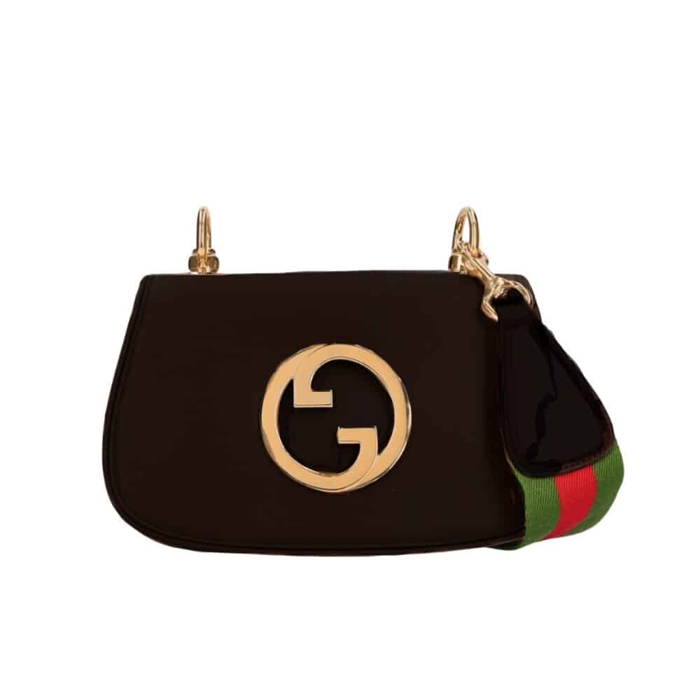 GUCCI BLONDIE MINI BAG BLACK 22CM 698643 UXXAG 1064