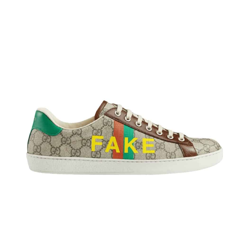 GUCCI ACE ‘FAKE NOT PRINT’ 636358 2GC10 8260