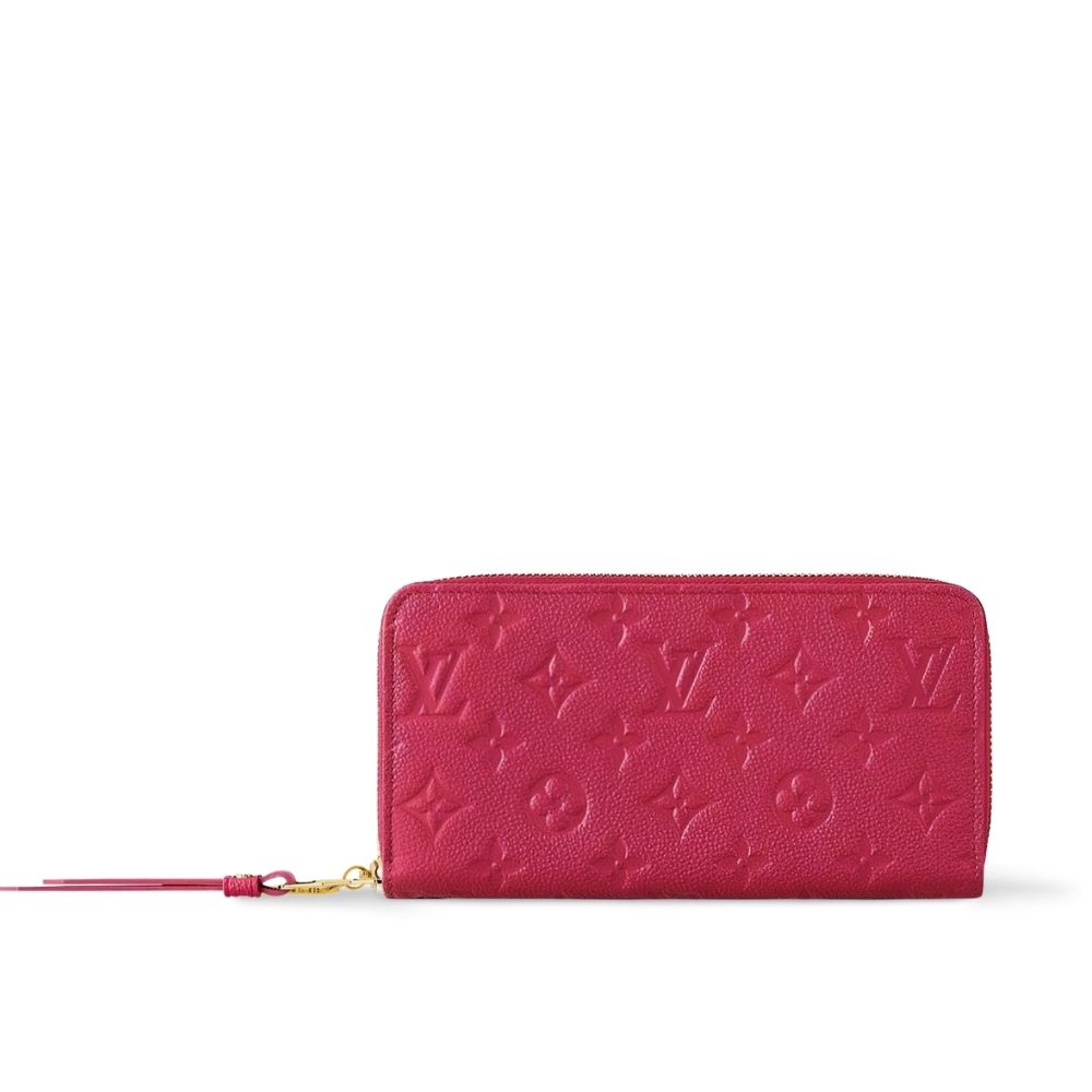 LOUIS VUITTON ZIPPY WALLET MONOGRAM DARK PINK 19CM M83639