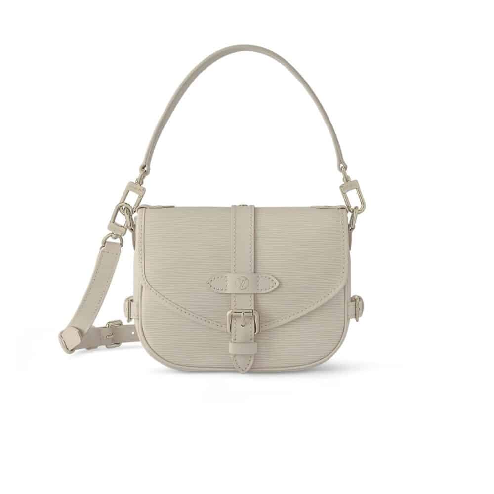 LOUIS VUITTON SAUMUR BB BAG GREY 20CM