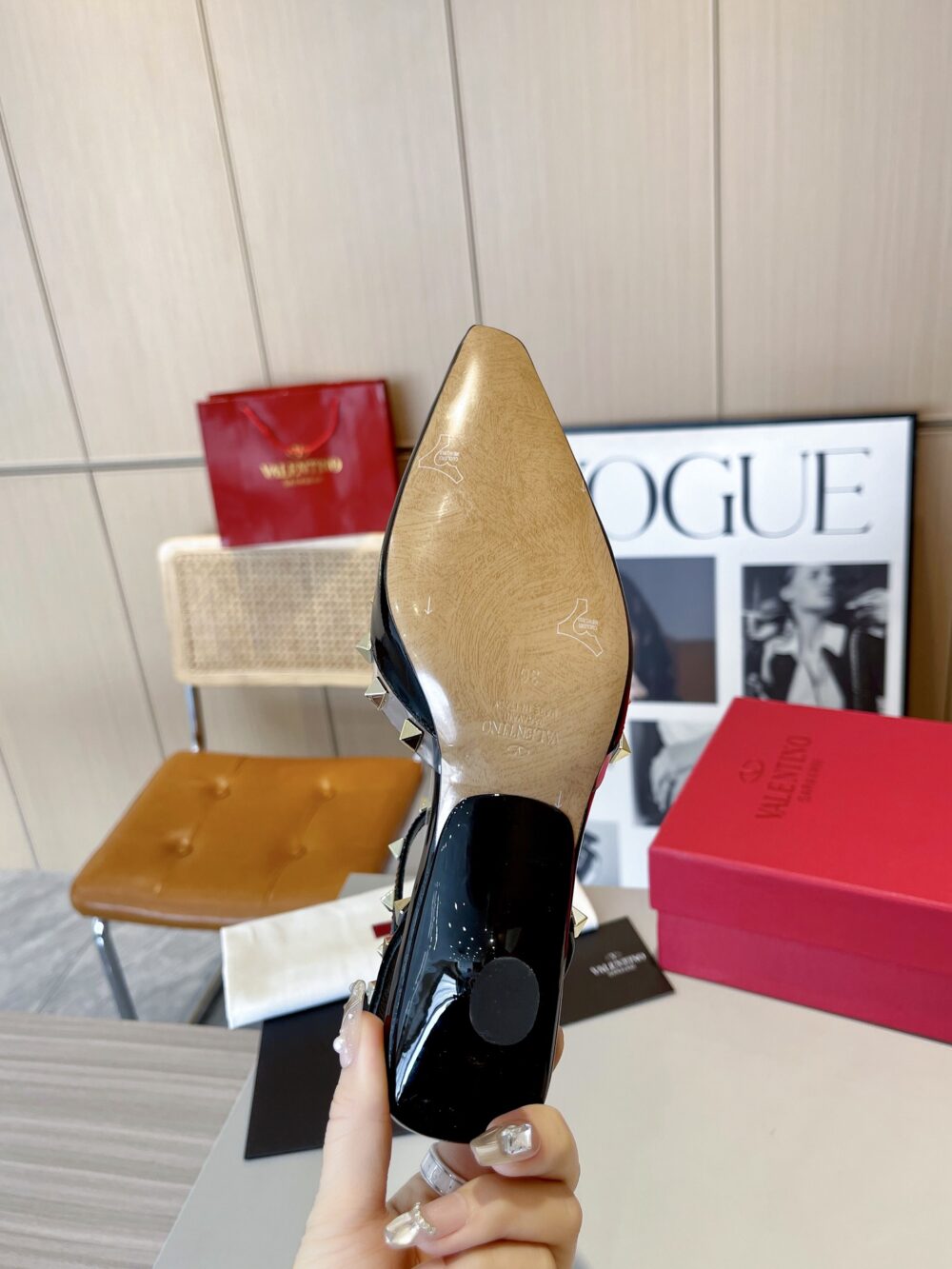 Alternative view of VALENTINO GARAVANI ROCKSTUD COUTURE PUMPS BLACK