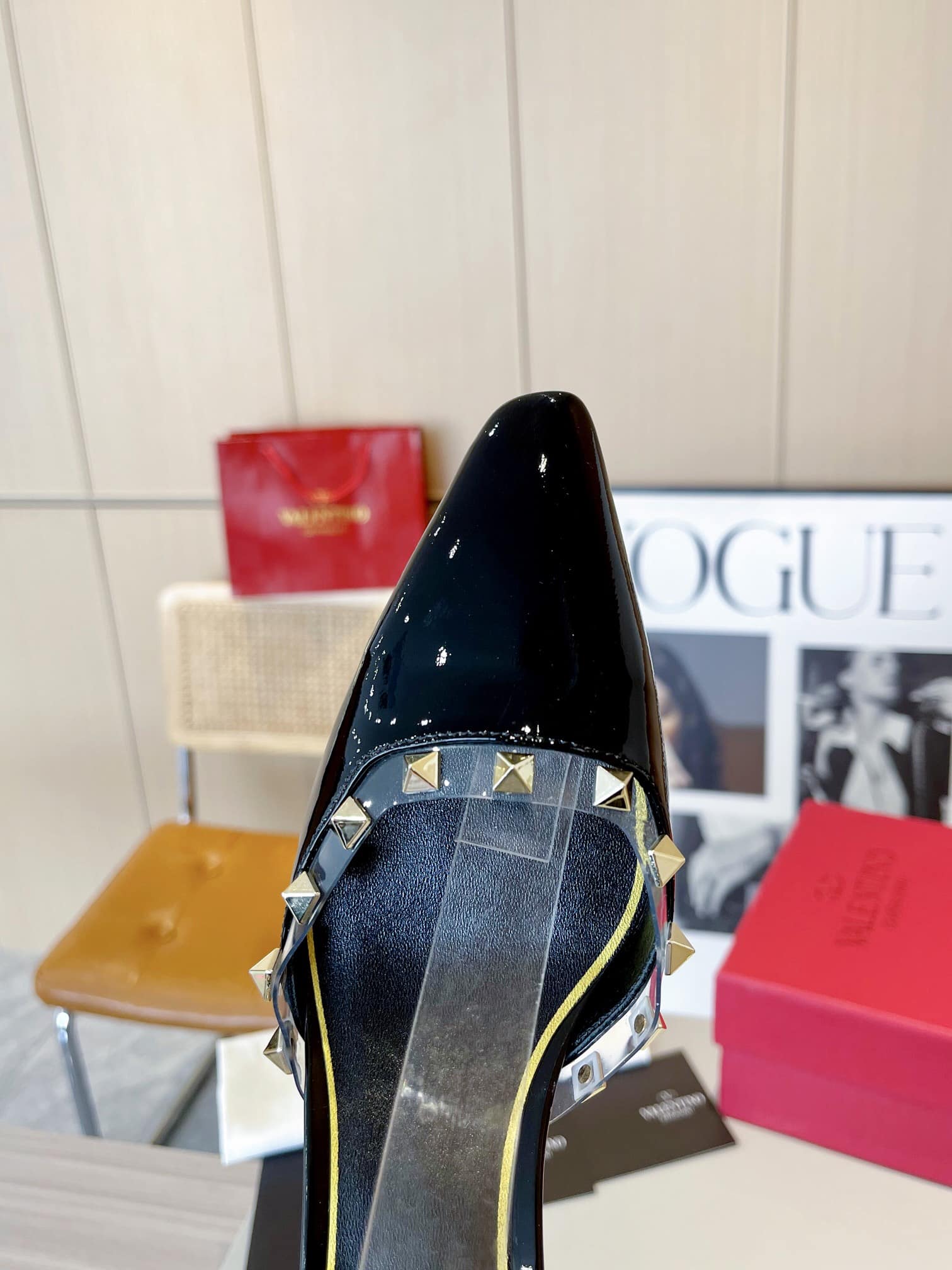 VALENTINO GARAVANI ROCKSTUD COUTURE PUMPS BLACK - Image 3