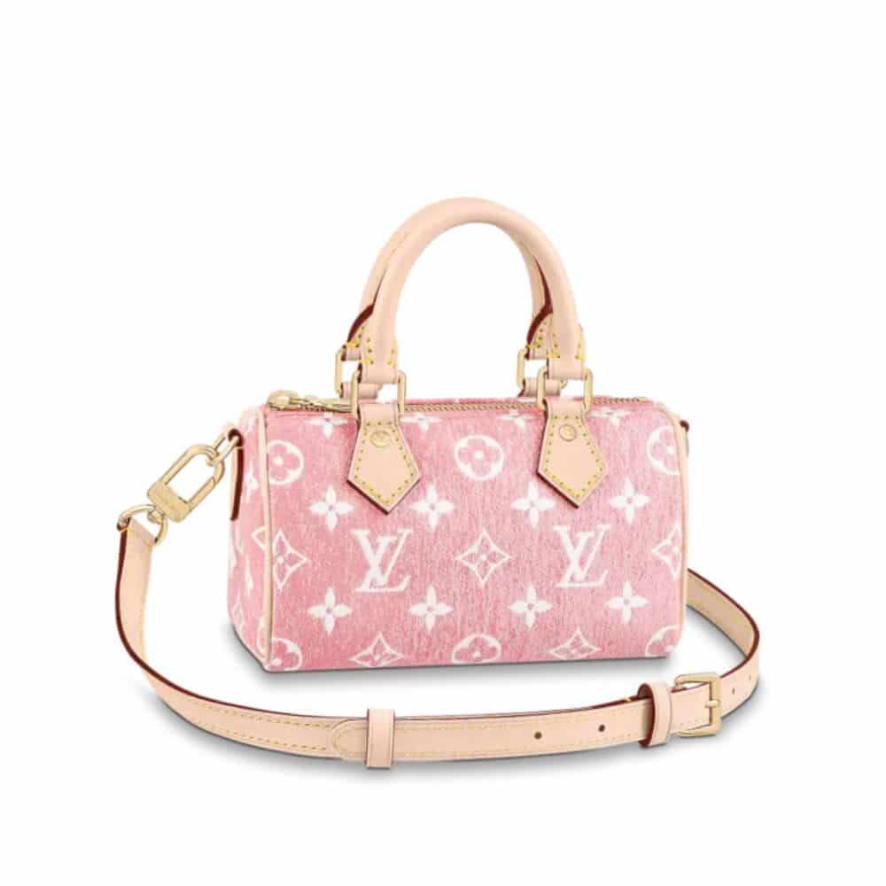 LOUIS VUITTON NANO SPEEDY MONOGRAM PINK 17CM
