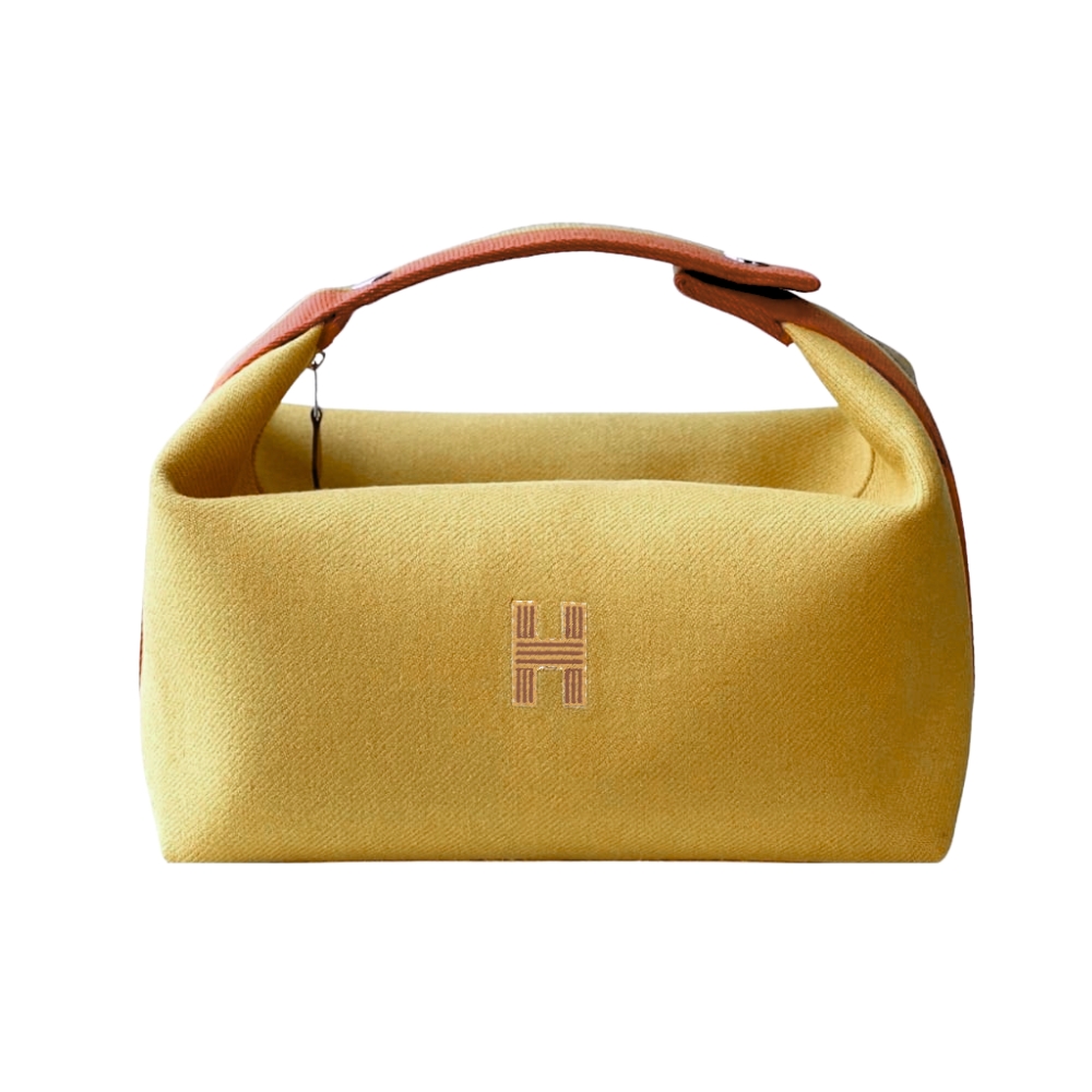 HERMÈS BRIDE A BRAC ROCABAR CASE LARGE MODEL YELLOW 20CM