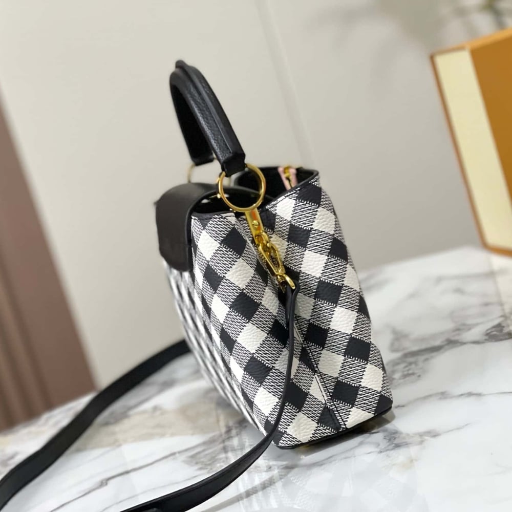 LOUIS VUITTON CAPUCINES BB BAG BLACK 27CM M20716 - Image 3