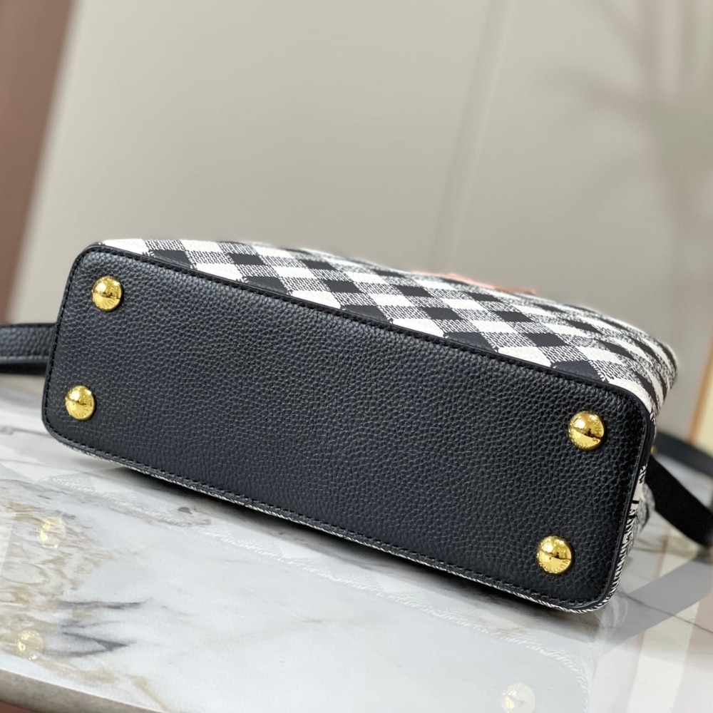 LOUIS VUITTON CAPUCINES BB BAG BLACK 27CM M20716 - Image 5