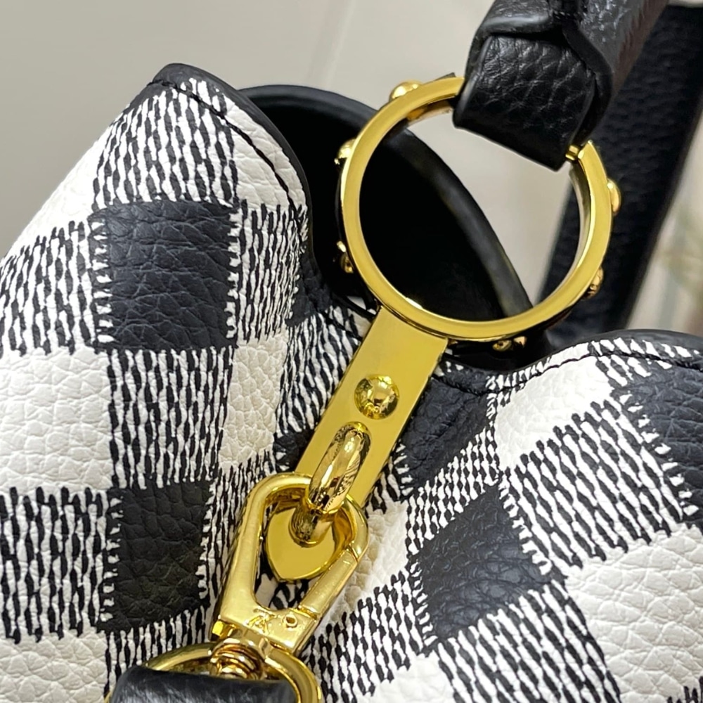 LOUIS VUITTON CAPUCINES BB BAG BLACK 27CM M20716 - Image 7