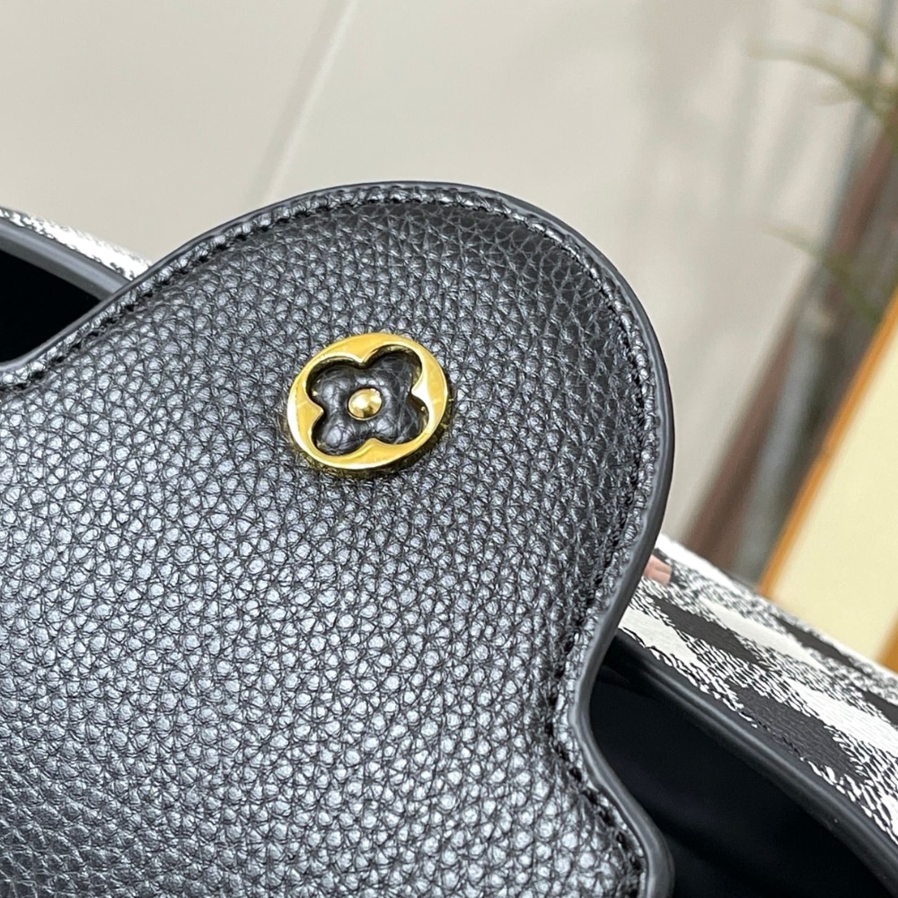 LOUIS VUITTON CAPUCINES BB BAG BLACK 27CM M20716 - Image 8