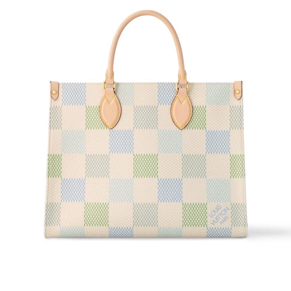 LOUIS VUITTON ONTHEGO MM DAMIER CANVAS PISTACHIO 35CM N40518