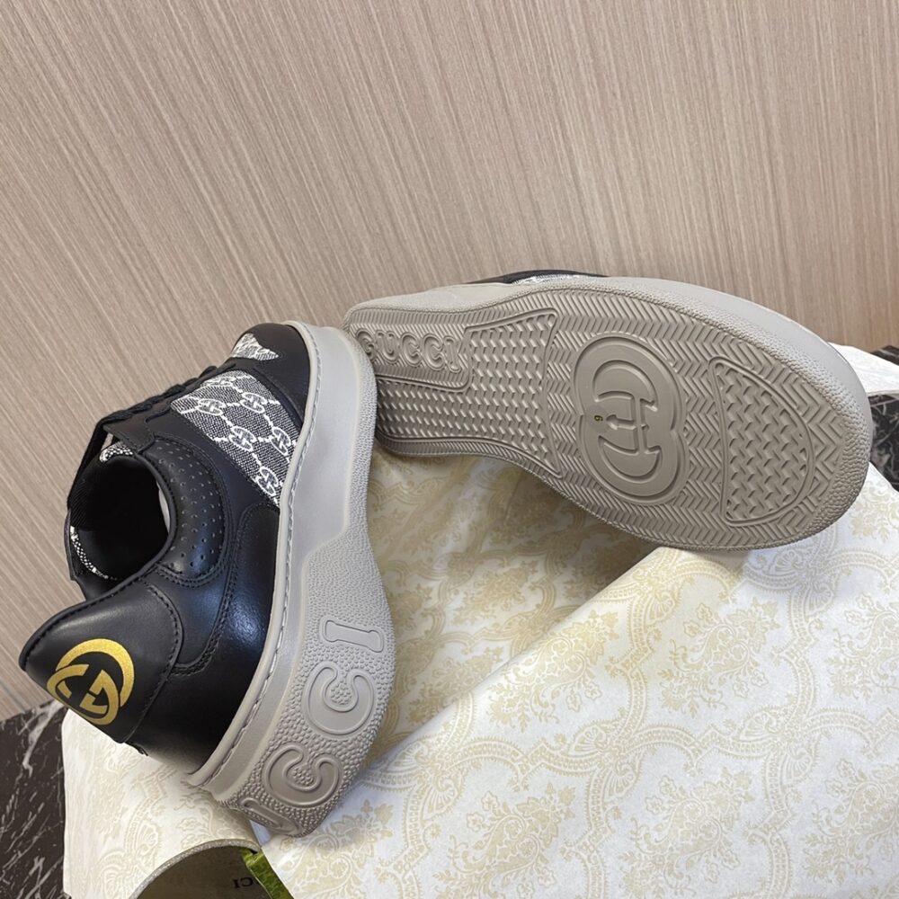 GUCCI MEN'S GG TRAINER SUPREME CANVAS BLACK ‎669582 AACOD 1072 - Image 9