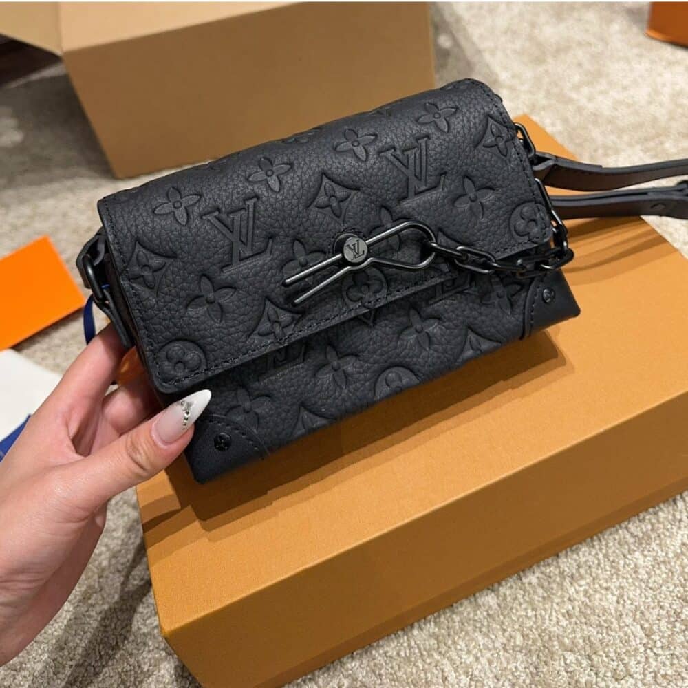 LOUIS VUITTON STEAMER WEARABLE WALLET MONOGRAM TAURILLON BLACK 17CM M81746 - Image 7