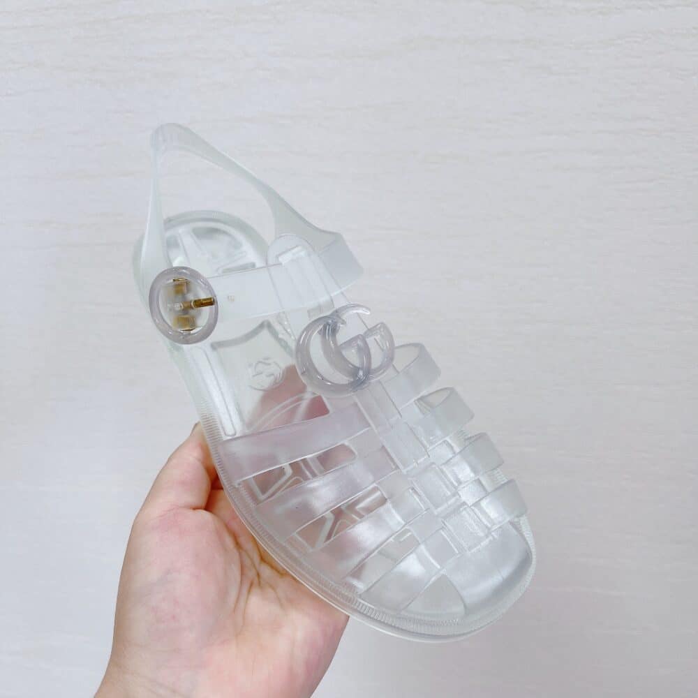 GUCCI SANDAL WITH DOUBLE G SILVER 674133 JFM00 8300 - Image 6